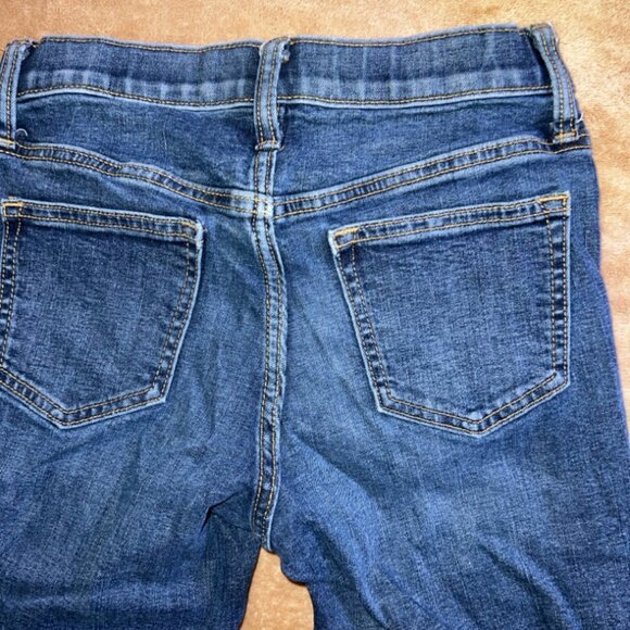 Old Navy Kids Sz 10 Straight Leg Adjustable Built-in Tough Blue Jeans (Q) - Picture 6 of 7